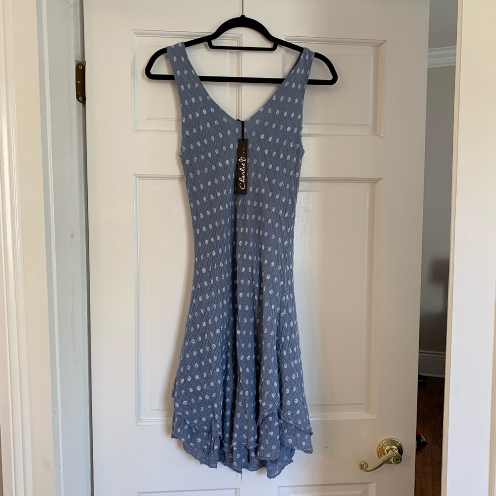 Polka dot midi dress
